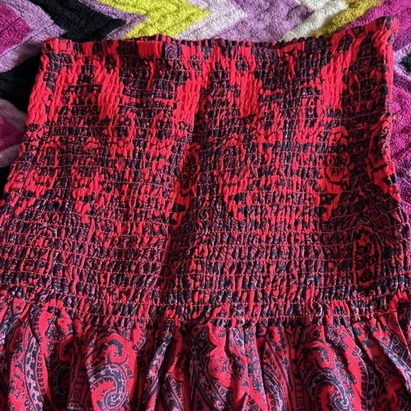 Free People Strapless  Romper Onesie Medium - Picture 5 of 8